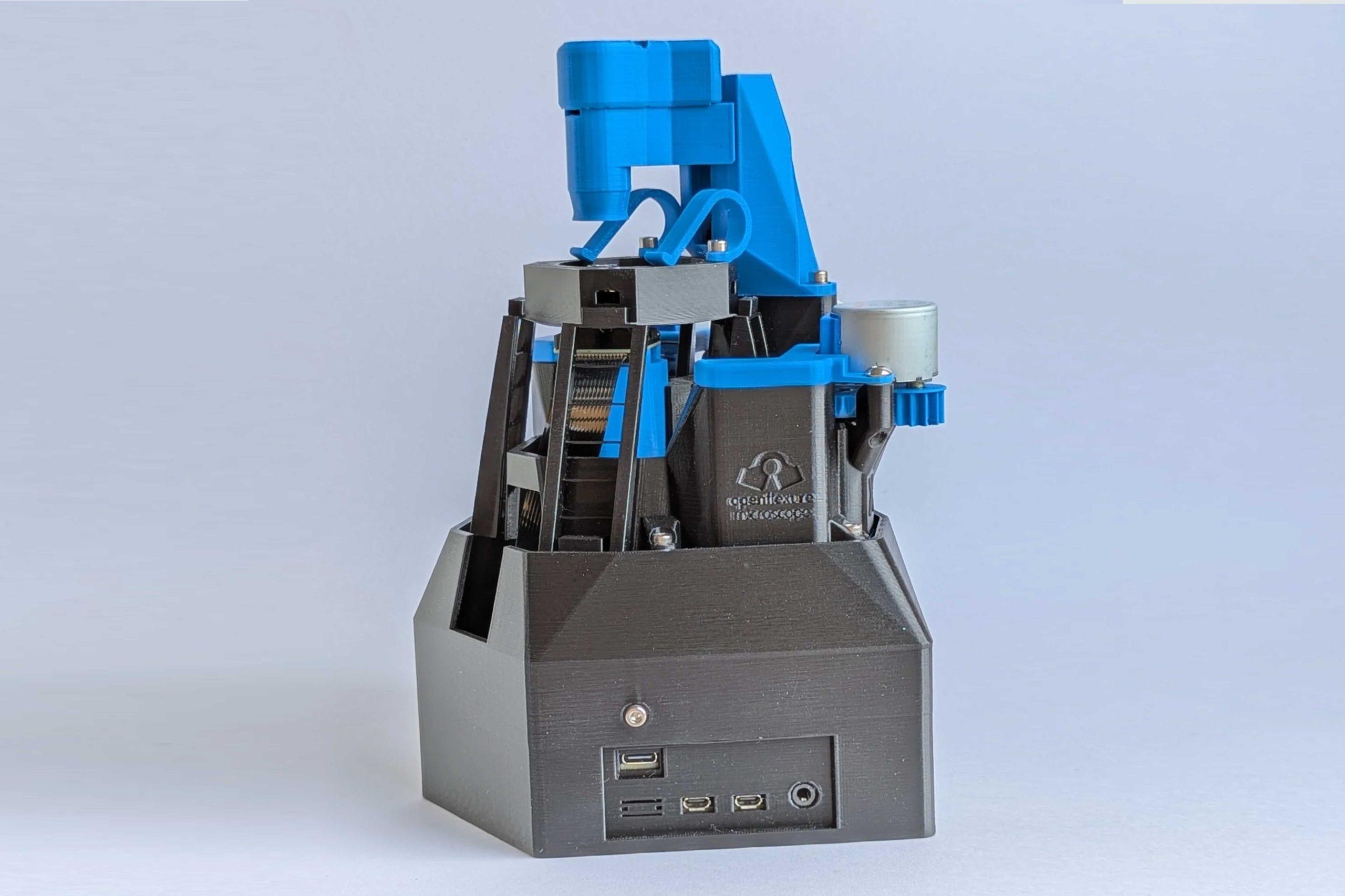 Microscope OpenFlexure assemblé par PSL3D